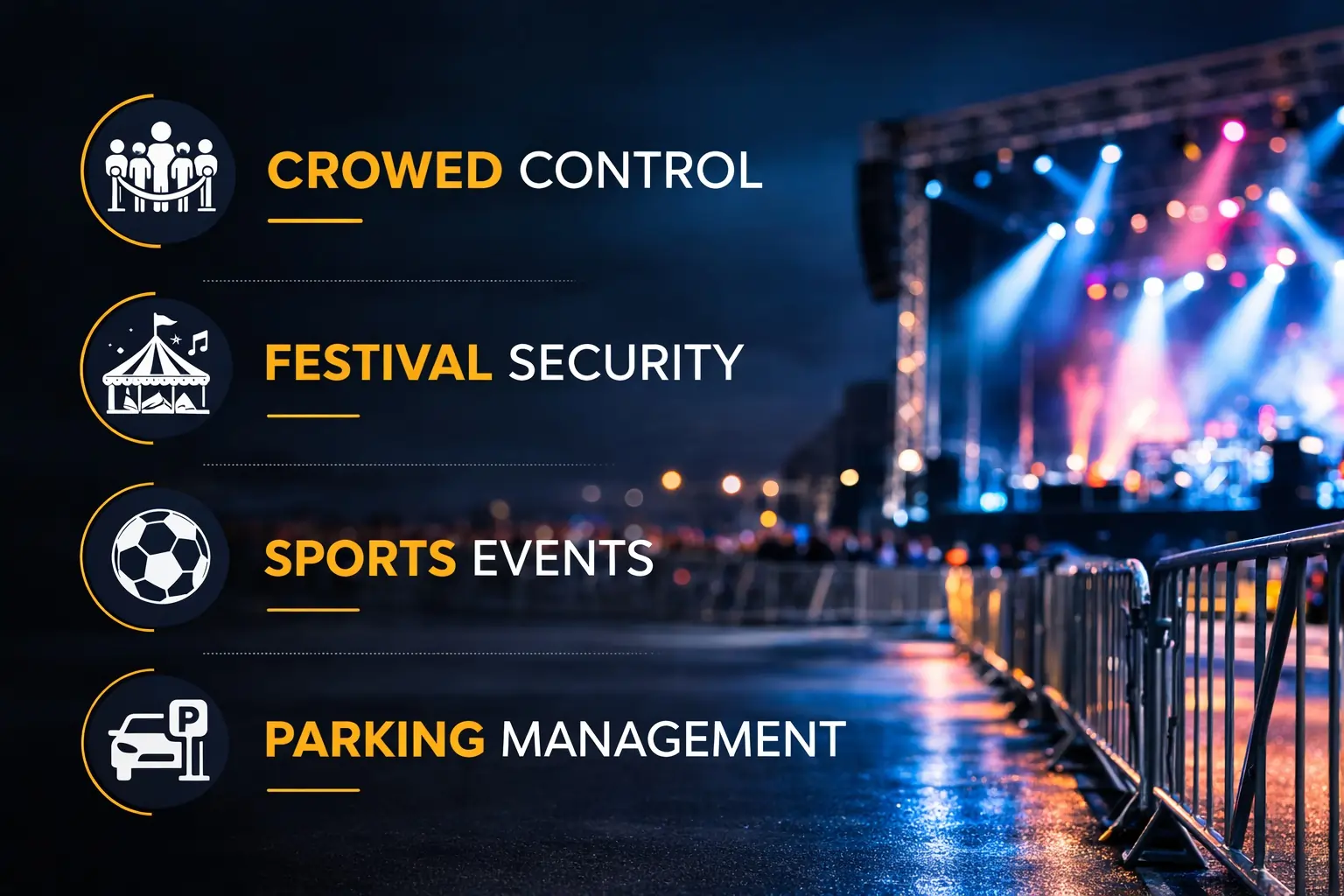 Event Sector Security Service in London