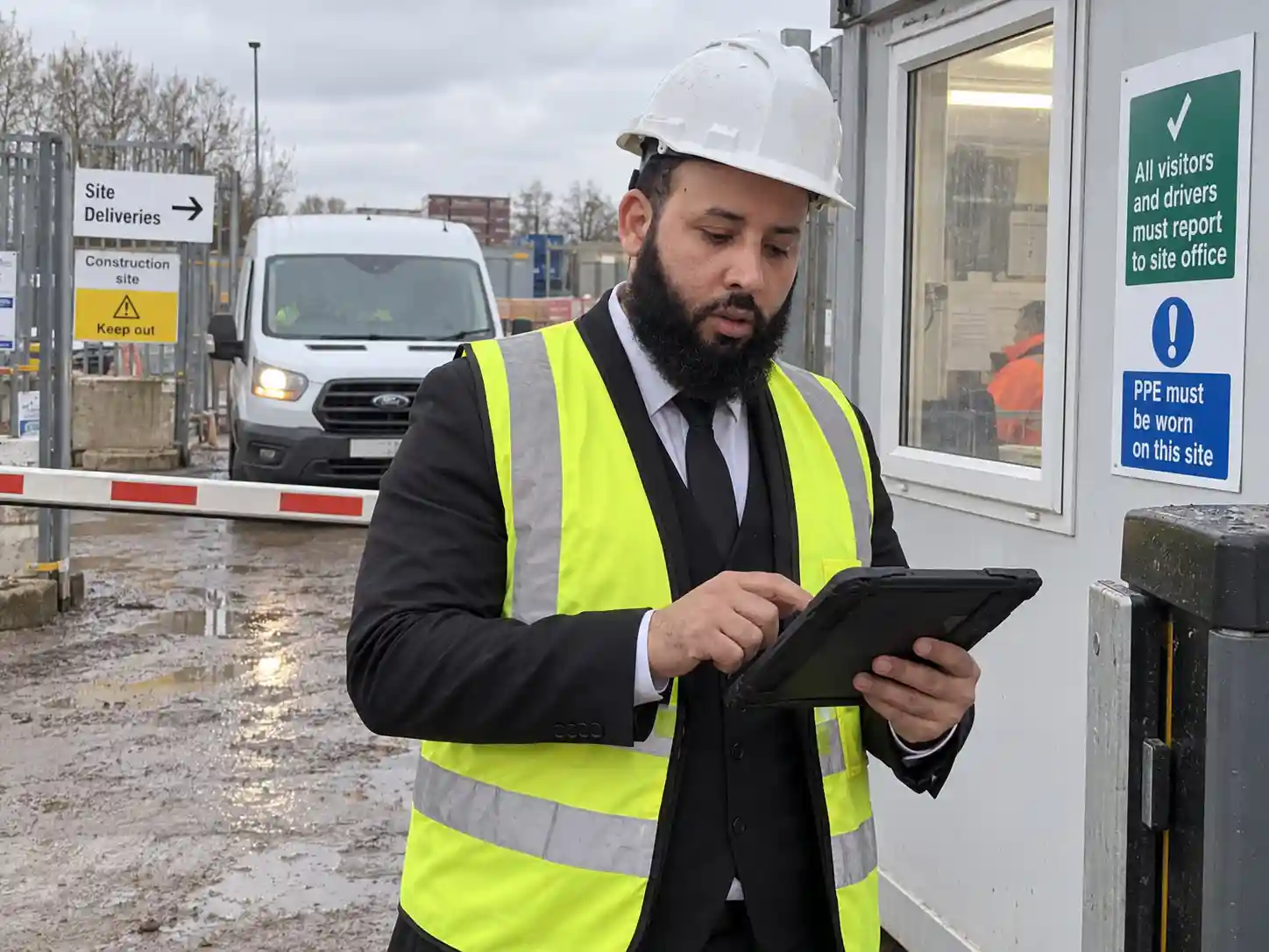 Construction sector security service in London by Prestige Secure Services Ltd